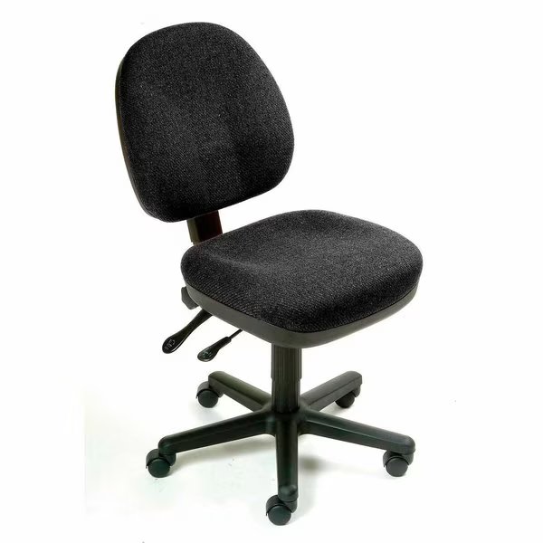 Task Chair, Fabric Upholstery, Black, Global Industrial, Mfr#: 252260BK