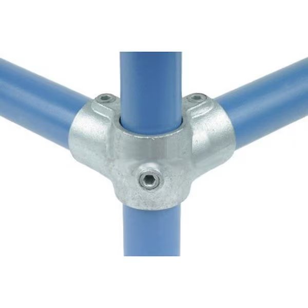 90° Two-Socket Tee Galvanized Iron Pipe Fittings- Fits 1-1/2 Schedule 40 Pipe, Kee Klamp, Mfr#: 21-8