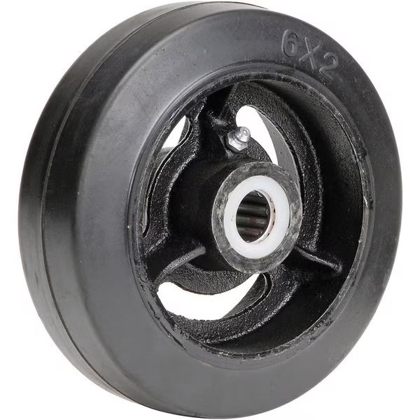 6 x 2 Mold-On Rubber Wheel, 3/4 Axle, Casters, Wheels & Industrial Handling, Mfr#: CW-620-MORRB