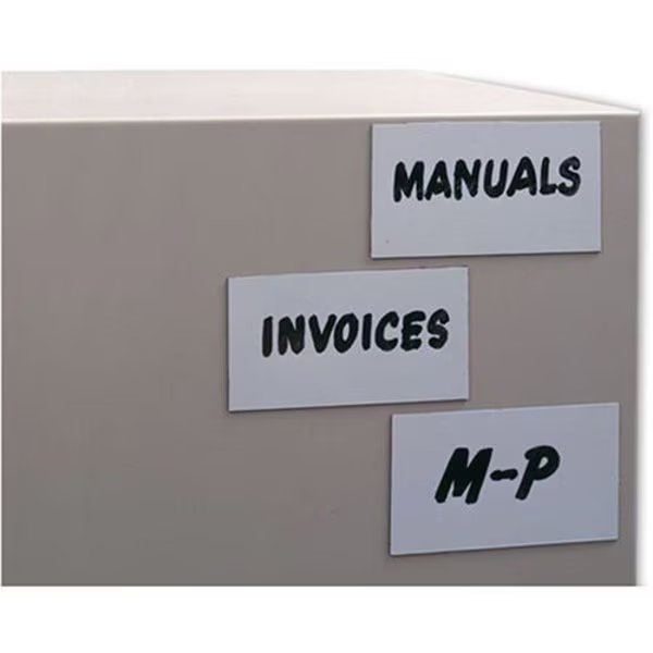 AIGNER  Magnetic Label Rolls - 2x50' - White, Write-On, Mfr#: MX-200