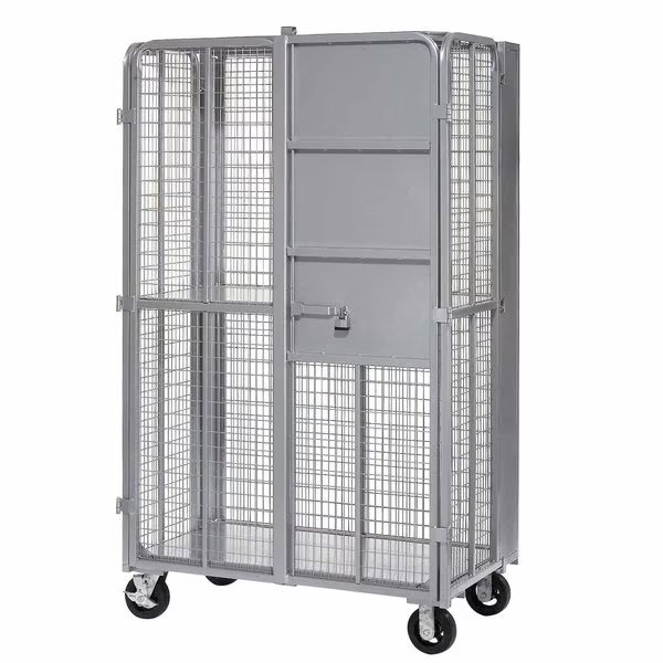 Folding Security Truck, 2000 Lb. Capacity, 44-1/2W x 27D x 76H, Global Industrial, Mfr#: 912114