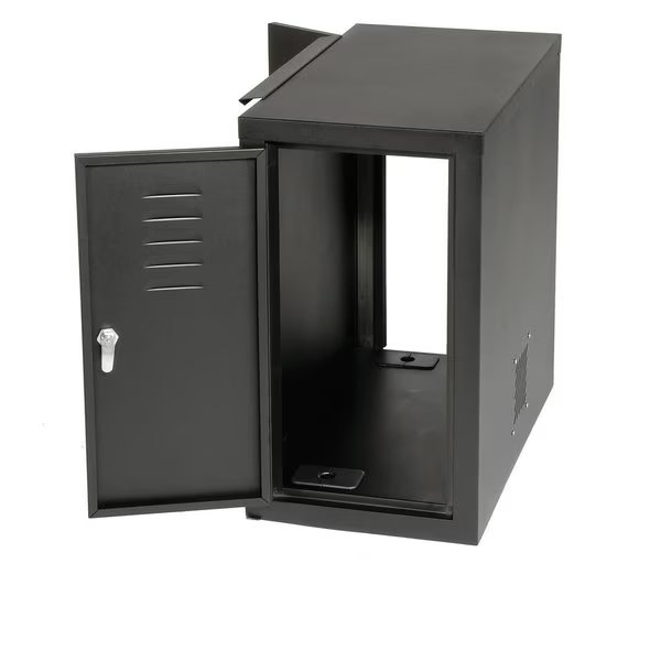 Computer Cabinet Side Car, Black, 12W x 22-1/2D x 21-1/2H, Global Industrial, Mfr#: 253700BK