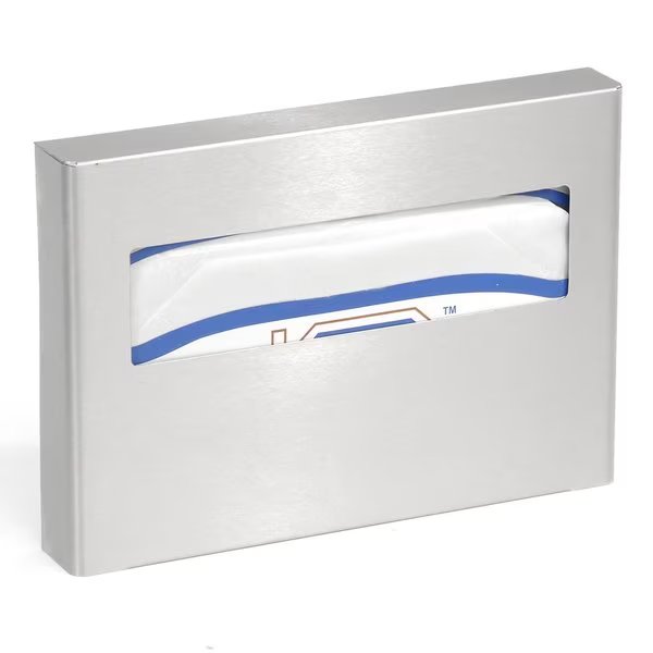 Surface Mounted Toilet Seat Cover Dispenser Satin Stainless Steel, Asi, Mfr#: 0477-SM