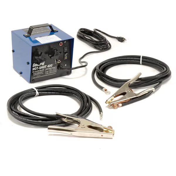 300/400 Amp Hot-Shot, Pipe Thawing Machine w/ 2 20' #1 Cables & Clamps, General Wire, Mfr#: HS-400