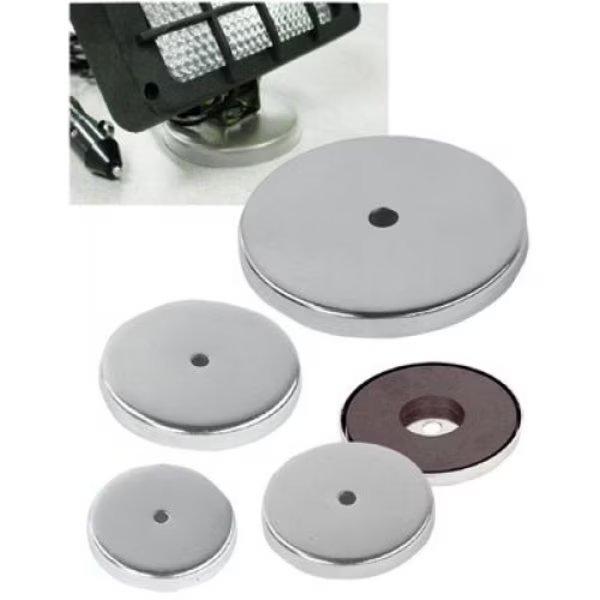 15 Lb Cap Magnetic Bases, Magnet Source, Mfr#: 07216