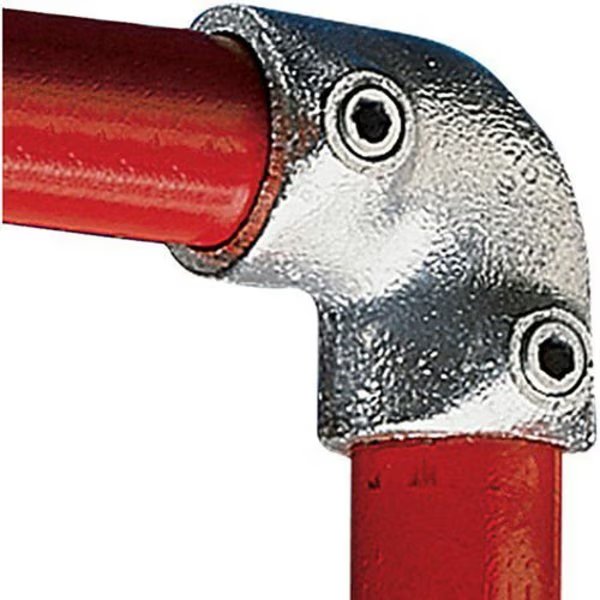 90° Elbow Galvanized Iron Pipe Fittings- Fits 2 Schedule 40 Pipe, Kee Klamp, Mfr#: 15 9