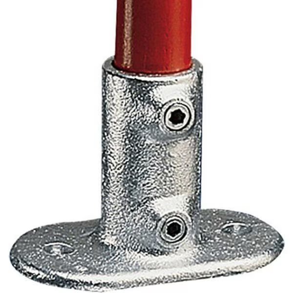 Railing Flange Galvanized Iron Pipe Fittings - Fits 2 Schedule 40 Pipe, Kee Klamp, Mfr#: 62 9