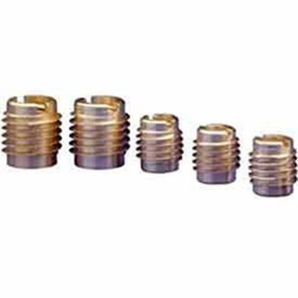 Knife Thread Insert, 1/4/2028 Int Thrd Sz, Brass, E-Z Lok, Mfr#: 400-428