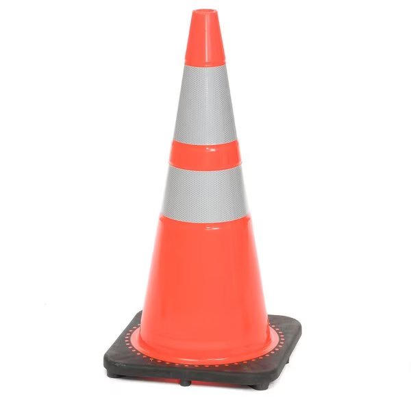 Vinyl, 28 in H, 28 in L, 13-1/2 in W, Black/Orange, Cortina Safety Products, Mfr#: 03-500-10