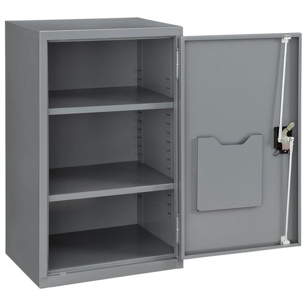 Assembled Wall Storage Cabinet, 19-7/8x14-1/4x32-3/4, Gray, Global Industrial, Mfr#: 269877GY