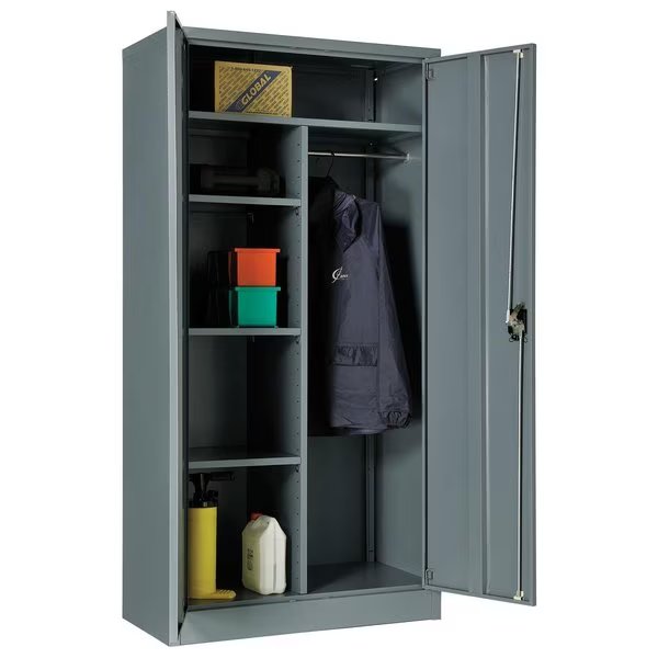 Unassembled Combination Cabinet, 36x18x72, Gray, Global Industrial, Mfr#: 269878GY