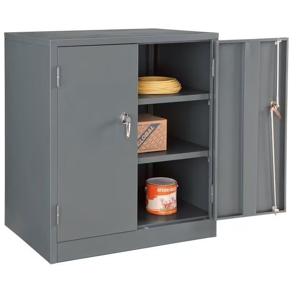 Unassembled Counter Height Cabinet, 36x24x42, Gray, Global Industrial, Mfr#: 269872GY