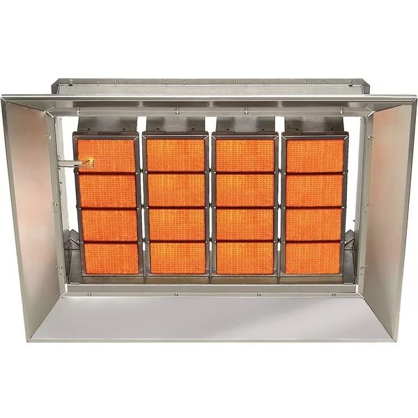 Natural Gas Heater Infrared Ceramic, 155000 BTU, Sunstar, Mfr#: SG15-N