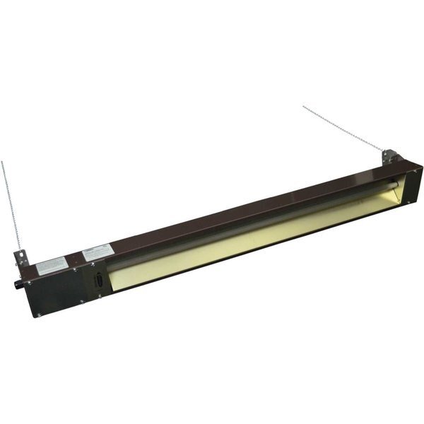 Indoor/Outdoor Quartz Electric Infrared Heater 240V 3000W Brown, Tpi, Mfr#: OCH57240VE