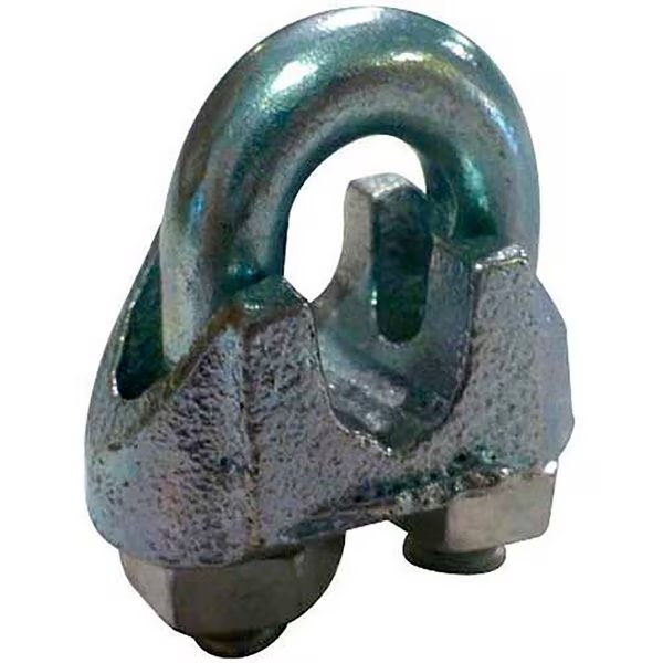Malleable Steel Zinc Plated Wire Rope Clip, 1/8 Diameter, Advantage, Mfr#: MWRC125P6