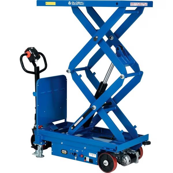 Self Propelled Mobile Scissor Lift Table, 40L x 20-1/2W, 2000 Lb. Cap., Global Industrial, Mfr#: 988159