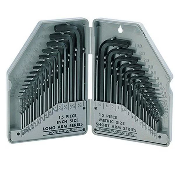 Hex Key Set - US and Metric, Eclipse, Mfr#: 900-038