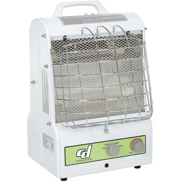 Portable Electric Heater Catchers Mask with Infrared & Convection Dual Heat, Global Industrial, Mfr#: 653557