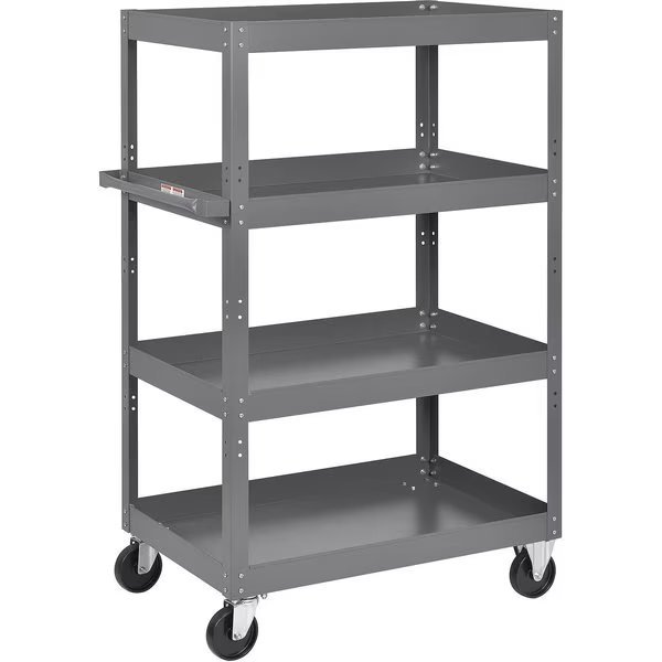 Multi-Level Steel Shelf Truck, 4 Shelves, 800 Lb. Capacity, 36L x 24W x 60H, Global Industrial, Mfr#: 988832