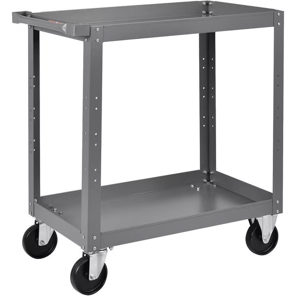 2 Shelf Steel Stock Cart, 800 Lb. Capacity, 30L x 18W x 36H, Global Industrial, Mfr#: 988847