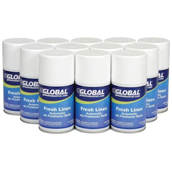 Automatic Air Freshener Refills, Fresh Linen 7 oz. Can, 12PK, Big D, Mfr#: 472GG