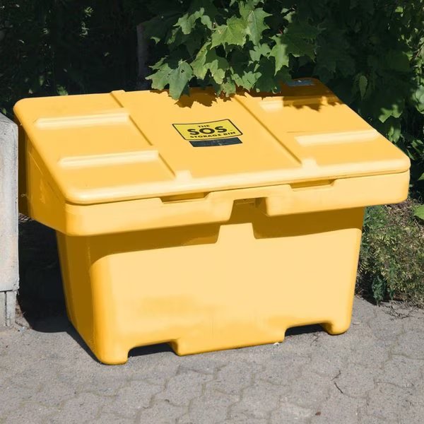 Techstar SOS Outdoor Storage Container - 11 Cu. Ft. - Yellow, 42 x 29 x 30, Techstar Plastics, Mfr#: SOS 11-YELLOW