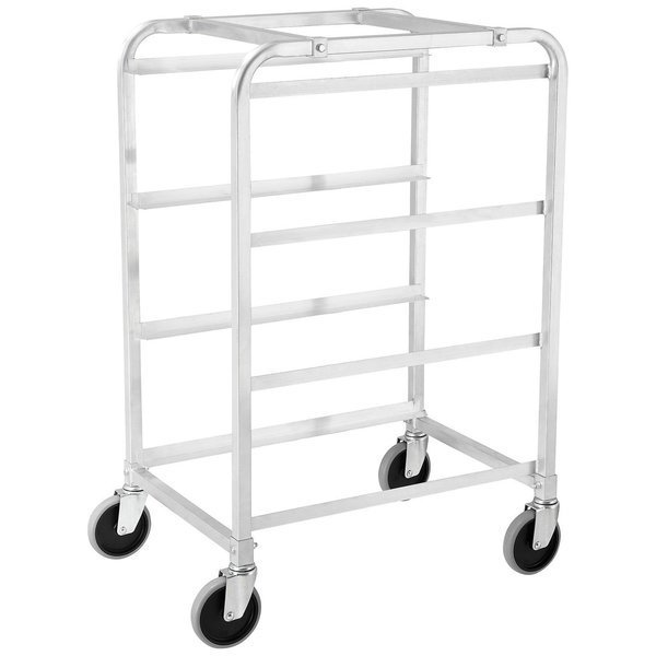 26L x 19W x 41H, 3 Tote Capacity, Unassembled, NSF Aluminum Lug Cart, Global Industrial, Mfr#: 493389