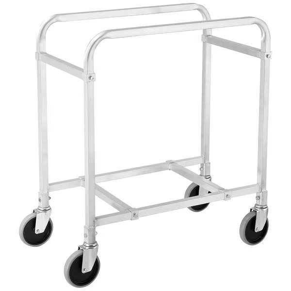 NSF Aluminum Lug Cart, 2 Tote Capacity, Unassembled, 28L x 16W x 33H, Global Industrial, Mfr#: 493388