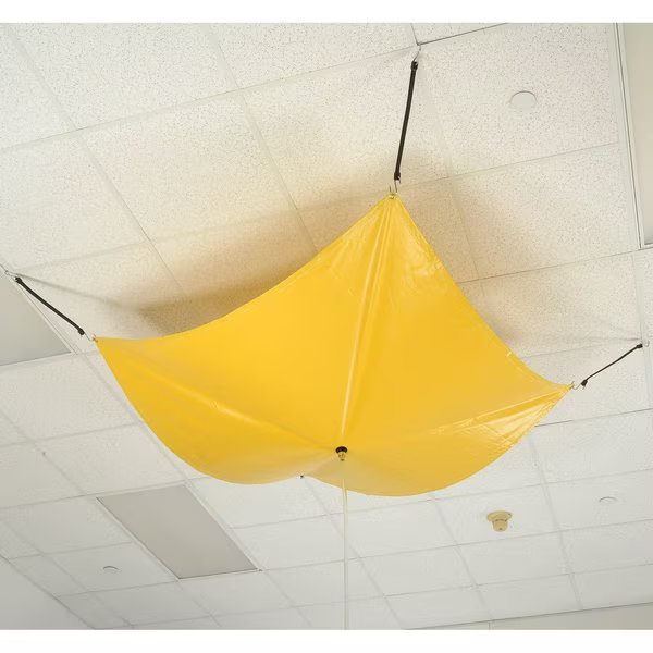 10' x 10' Leak Diverter - Yellow, Global Industrial, Mfr#: 641177
