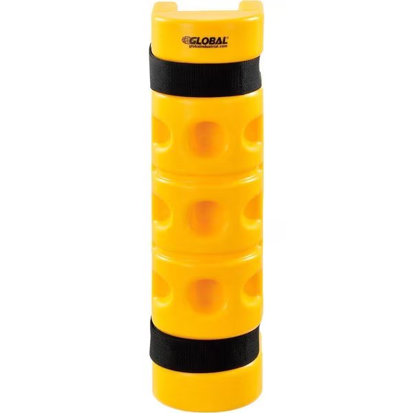 Rack Protector, 3 x 3 Opening, 18H, Yellow, Global Industrial, Mfr#: 799047