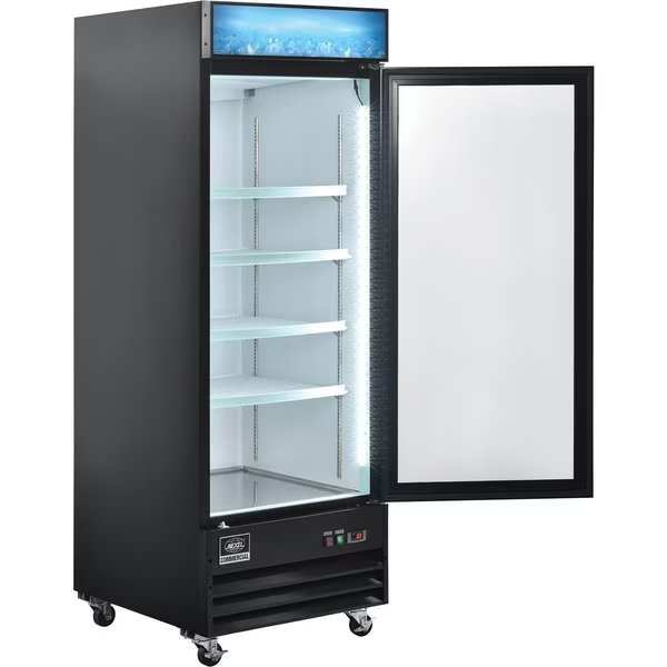 Merchandiser Refrigerator, 1 Door, 28.3Wx31.9Dx79.3H, Nexel, Mfr#: G648BMF-HC