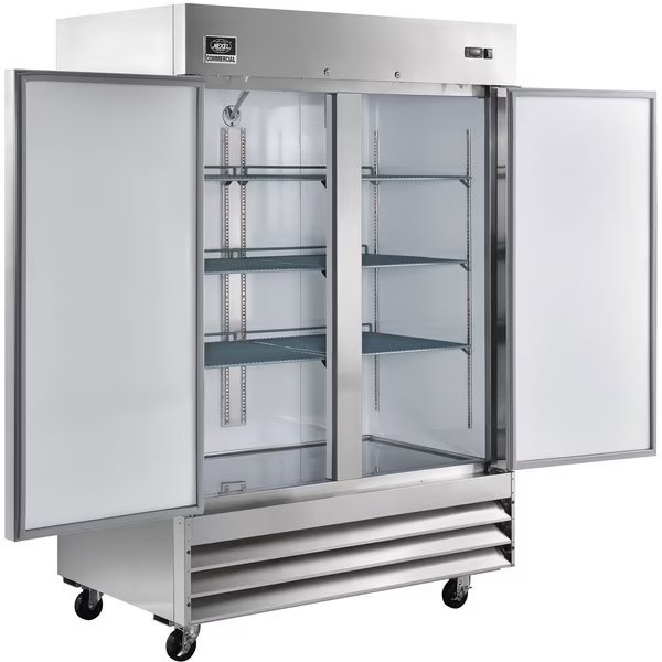 Reach-in  Freezer, 2 Doors, 54Wx32.2Dx82.5H, 47 Cu. Ft., Nexel, Mfr#: CFD-2FF-HC