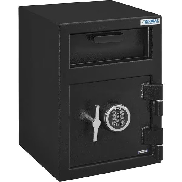 B-Rate Depository Safe, 1 Door, Digital Lock, 14W x 14D x 20-1/4H, Global Industrial, Mfr#: 493490