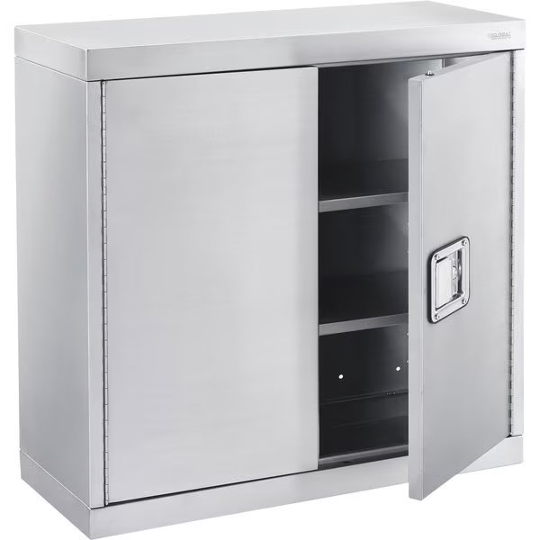 Wall Cabinet, Stainless Steel 304, 30W x 12D x 30H, Global Industrial, Mfr#: 316087