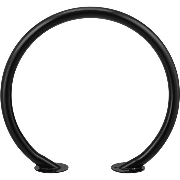 Circle Bike Rack, 37W x 33-1/2H, 2 Bike Capacity, Flange Mount, Black, Global Industrial, Mfr#: 708388BK