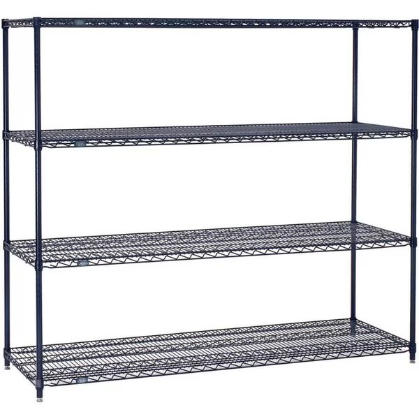 5 Tier Wire Shelving Starter Unit, 54W x 21D x 74H, Nexel, Mfr#: 21547N5