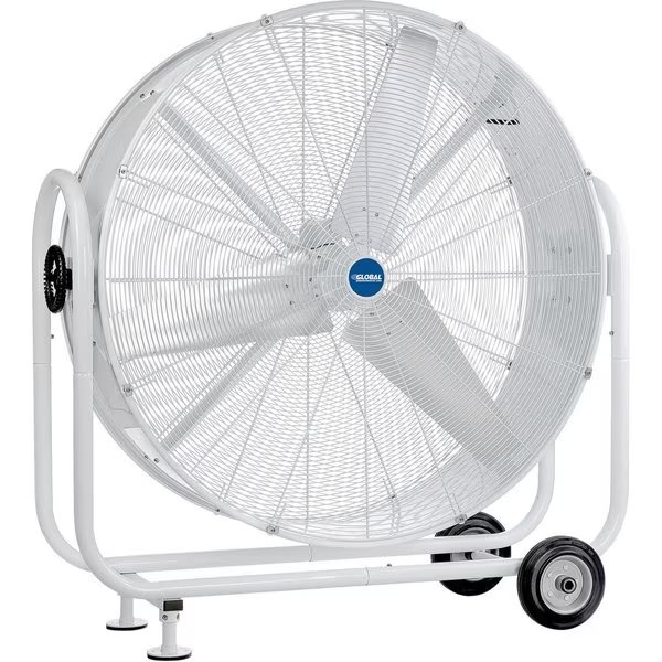 Outdoor Rated 42 Mobile Tilt Drum Blower Fan, 15000 CFM, 1/2 HP, Global Industrial, Mfr#: 293033