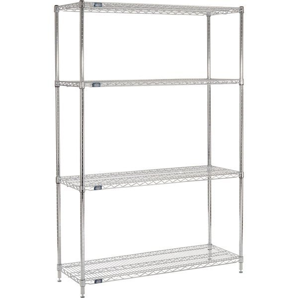 ESD, 5 Tier, Wire Shelving Starter Unit, 72W x 36D x 86H, Nexel, Mfr#: 36728ESD5