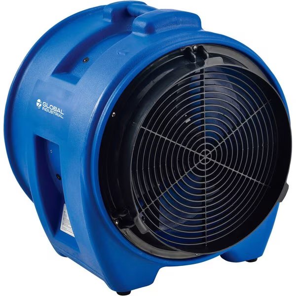 16 Confined Space Blower Fan, Rotomold Plastic, 1 Speed, 4000 CFM, 1 HP, Global Industrial, Mfr#: 293037
