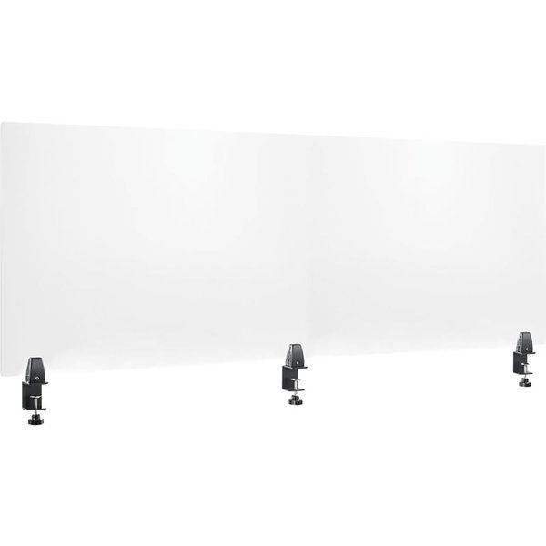 60W x 24H Mounted Clear Desk Divider, Interion By Global Industrial, Mfr#: 695842
