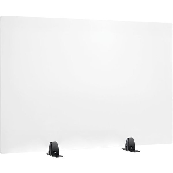 36W x 24H Freestanding Clear Desk Divider, Interion By Global Industrial, Mfr#: 695843