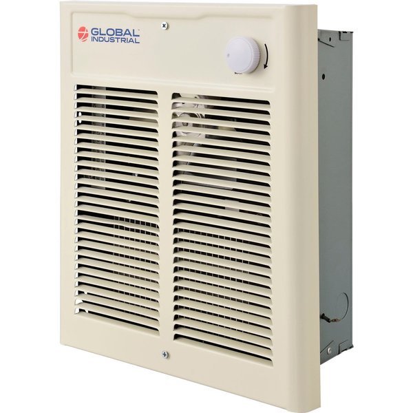 Fan Forced Wall Heater, Shaded Pole Motor, 1500/2000W, 208/240V, Global Industrial, Mfr#: 246745