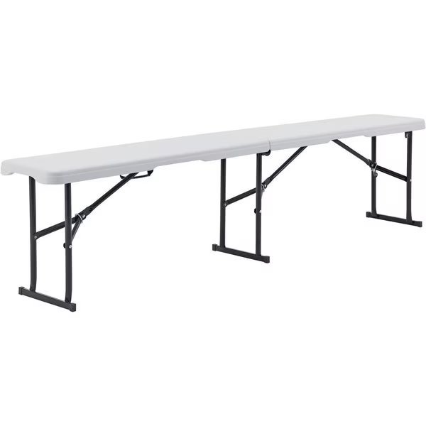 6' Fold In Half Bench, White, Global Industrial, Mfr#: 436979