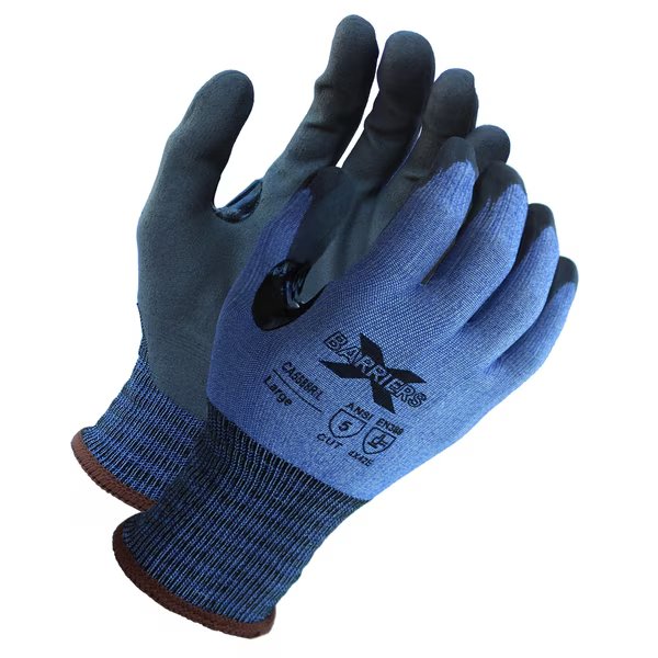 A5 Cut Resistant, Blue Textreme, Luxfoam Coated Glove, L, , Xbarrier, Mfr#: CA5588RL12