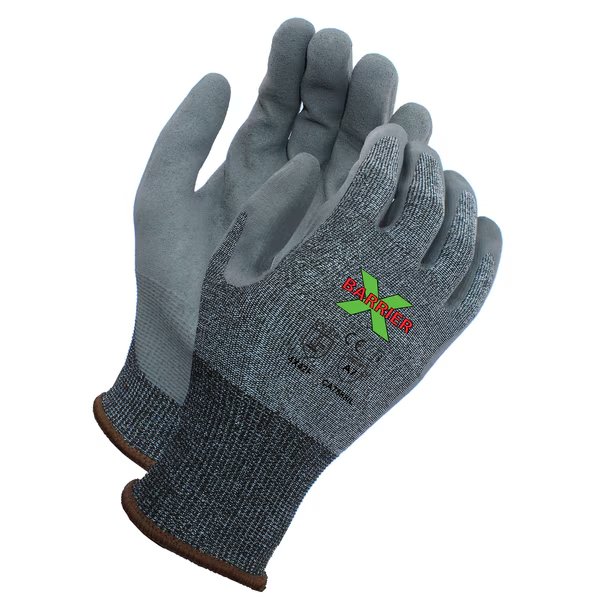A7 Cut Resistant, Gray Textreme, Luxfoam Coated Glove, XL, Xbarrier, Mfr#: CA7588XL12
