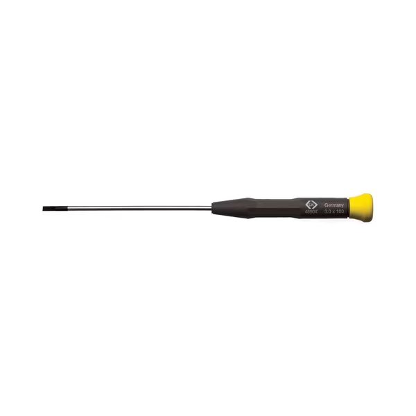 Precision Screwdriver Slotted 4.0x100mm, C.K, Mfr#: T4880X-410