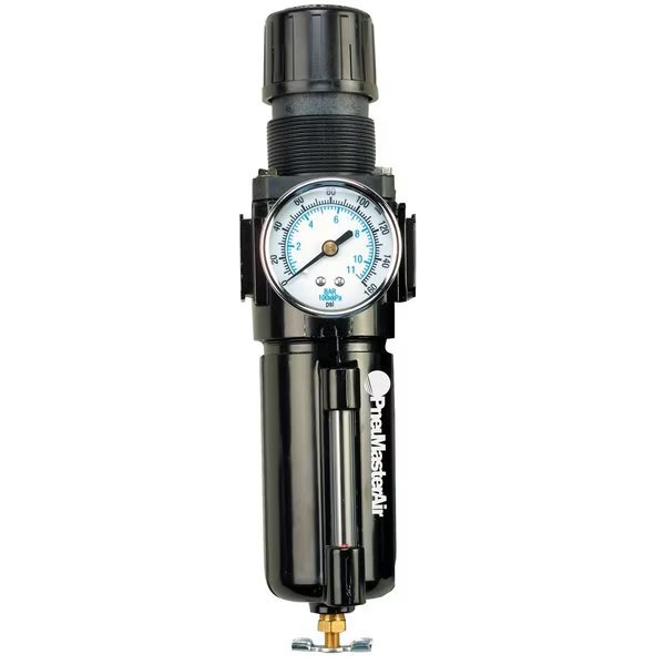 Pneumasterair 1/2"Filter/Regulator W/ Gauge, Arrow Pneumatics, Mfr#: ARRPB754GW