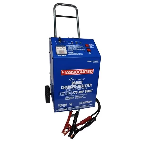 Boost Wheel Charger/Analyzer, 12/24V, 70/35A, 200A, Associated, Mfr#: ASOESS6011