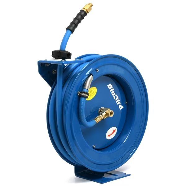 Blubird Air Hose On 18 Gauge Heavy Duty Reel 1/2 I, Rmx Industries, Mfr#: BBRHD1250