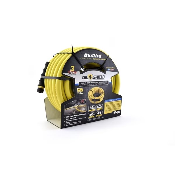 Blubird Oil Shield 1/2 In. X 50 Ft. Air Hose, Rmx Industries, Mfr#: BLBOS1250